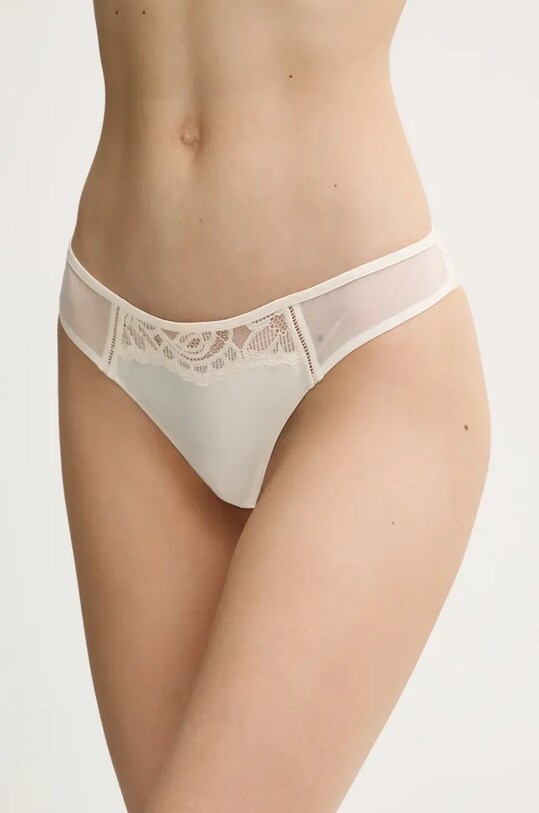 BOSS stringi tkanina beżowy 50535610