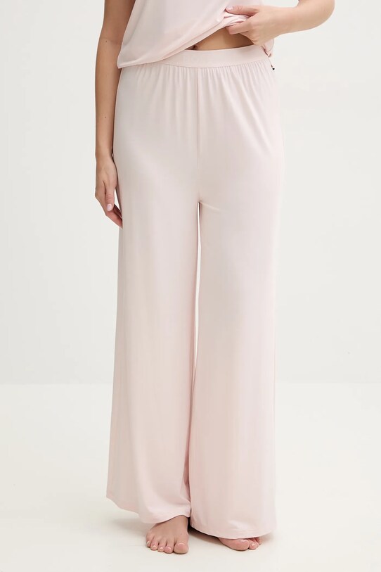 BOSS pantaloni de pijama fund roz 50535703