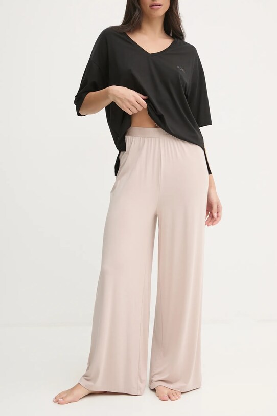 BOSS pantaloni de pijama fund bej 50535703