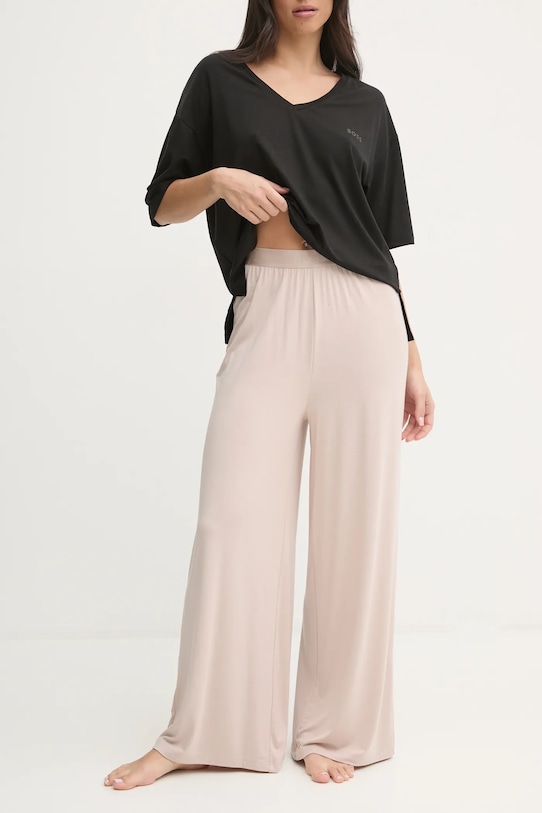 BOSS spodnie piżamowe dzianina beżowy 50535703