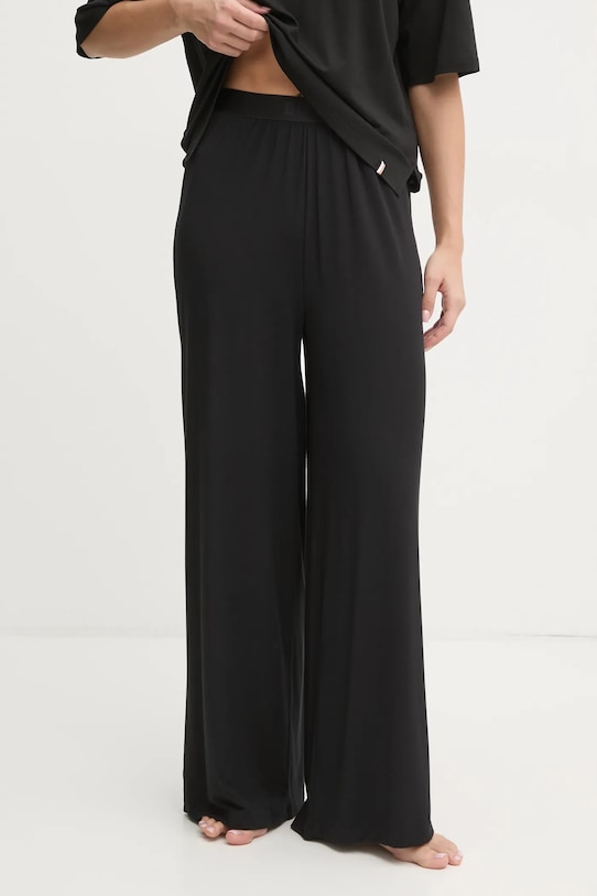 BOSS spodnie piżamowe dzianina czarny 50535703