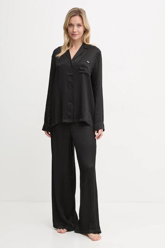 BOSS camasa de pijama 50535757 negru SS25