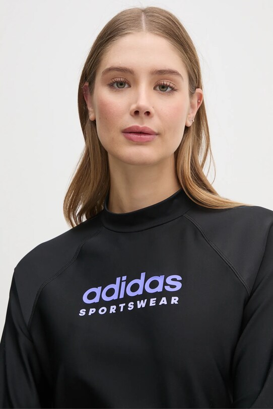 Oblečení Plavecké tričko s dlouhým rukávem adidas W RASHGD LS JD2141 černá
