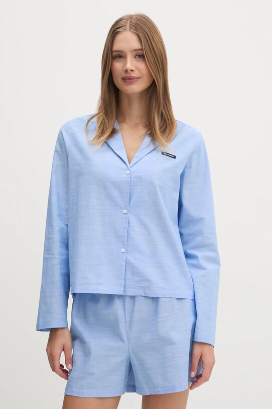 Бавовняна піжама Karl Lagerfeld A1W45004 блакитний SS25