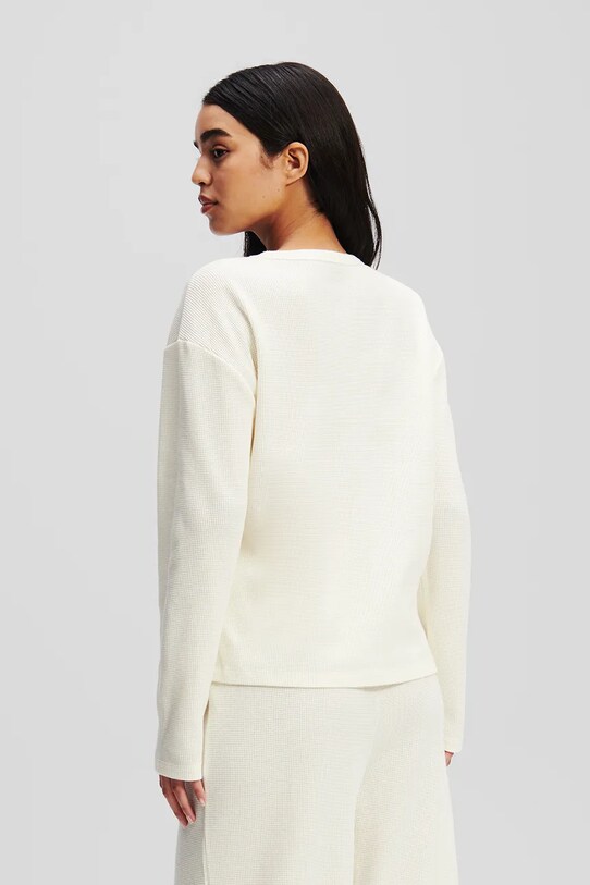 Odzież Karl Lagerfeld piżama bawełniana A1W45008 beżowy