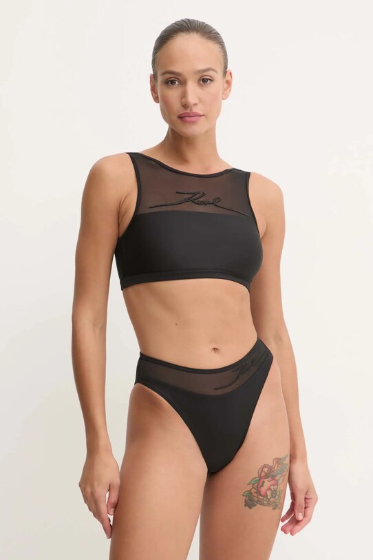 Купальний бюстгальтер Karl Lagerfeld A1W46034 чорний SS25