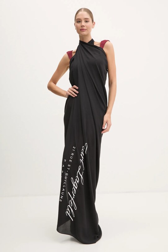 Парео Karl Lagerfeld A1W46096 чорний SS25
