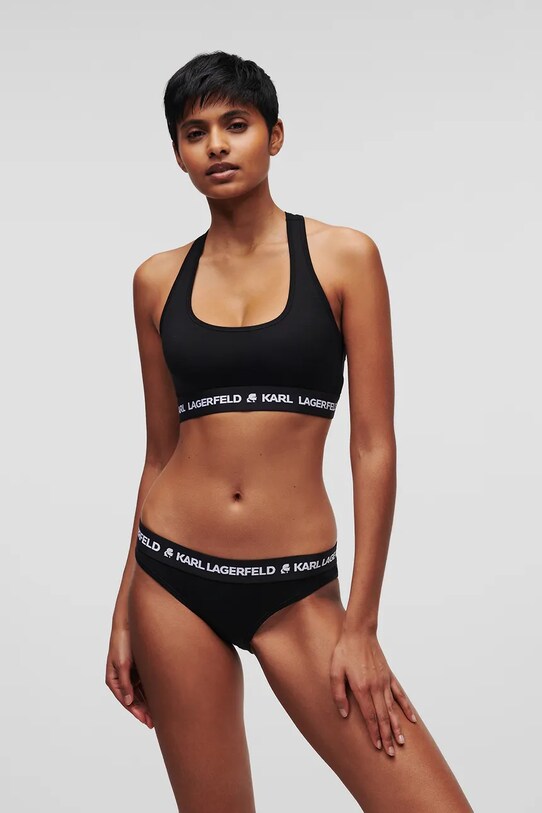 Труси Karl Lagerfeld LOGO BRIEF трикотаж чорний A1W47009