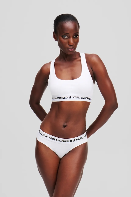 Karl Lagerfeld figi bawełniane 3-pack LOGO BRIEF A1W47148 szary AA00