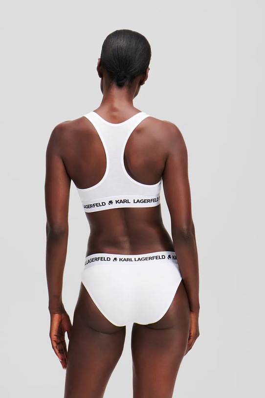 Odzież Karl Lagerfeld figi bawełniane 3-pack LOGO BRIEF A1W47148 szary