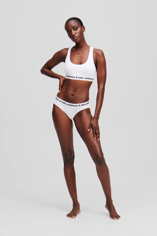 Karl Lagerfeld figi bawełniane 3-pack LOGO BRIEF A1W47148 szary