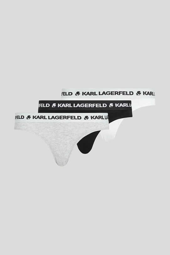 Karl Lagerfeld slip din bumbac 3-pack figi multicolor A1W47148