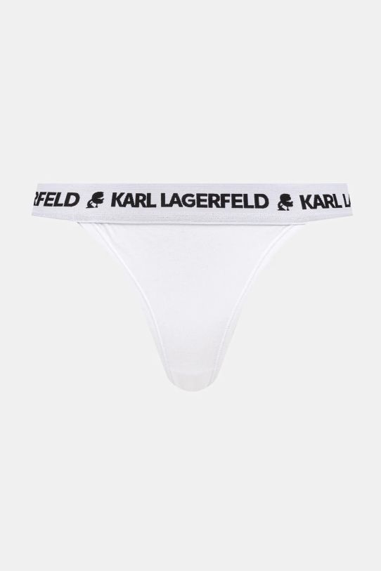 Brazílske nohavičky Karl Lagerfeld 3-pak A1W47150 biela SS25