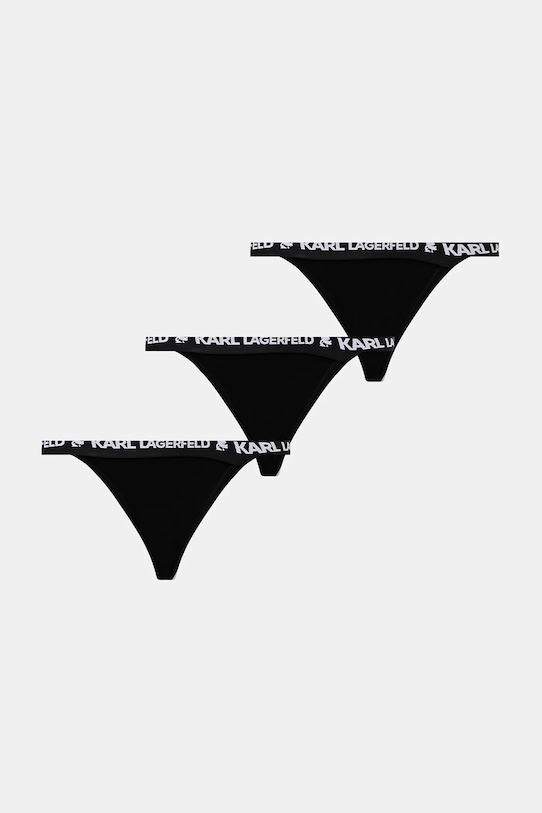 Бразиліани Karl Lagerfeld 3-pack LOGO BRAZILIAN бавовна чорний A1W47150