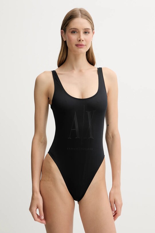 Armani Exchange costum de baie dintr-o bucată moale negru XW000912.AF13650.NOS