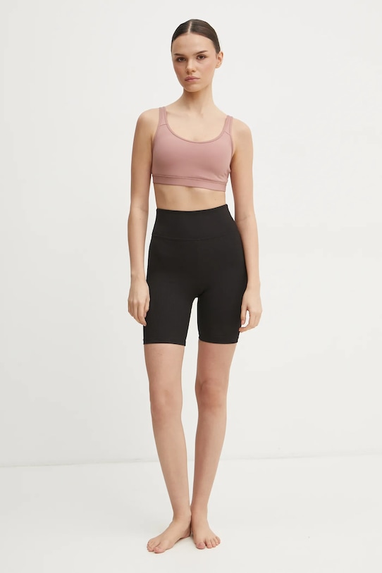 Modrček za jogo adidas Performance All Me JN6876 rjava SS25