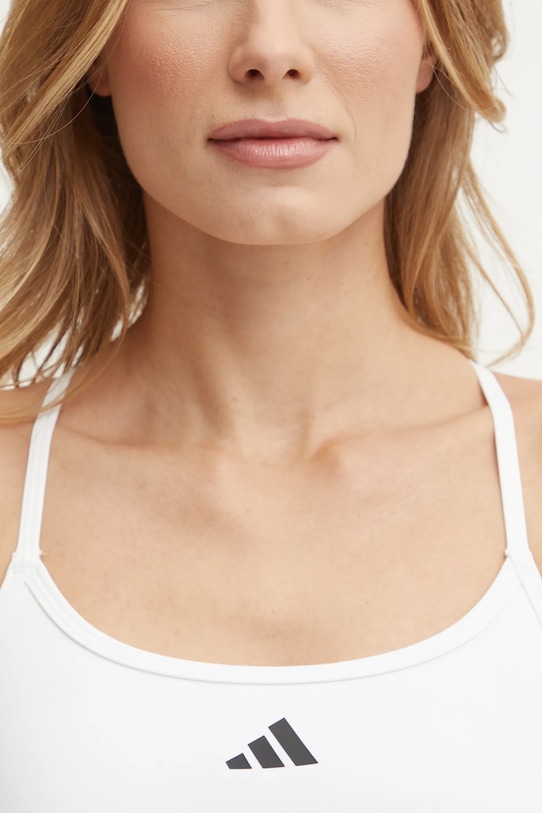 adidas Performance reggiseno sportivo Aeroreact JG1402 bianco