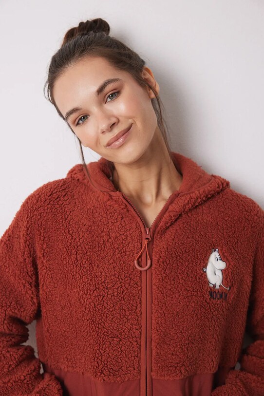 Župan women'secret MOOMIN 4418926 burgundské SS25