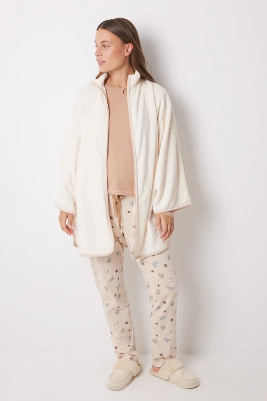 Kućni ogrtač women'secret DAILY TEDDY bež 4688364
