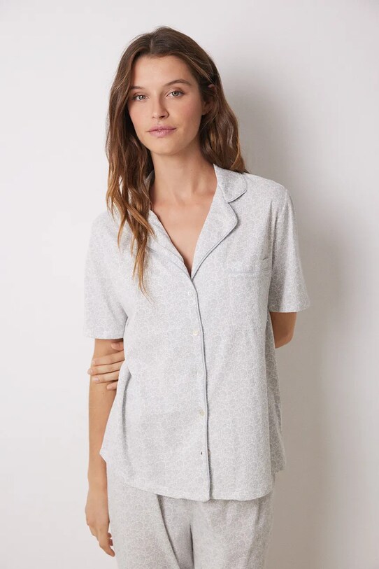 women'secret pigama in lana DAILY FROSTED 3598099 grigio SS25