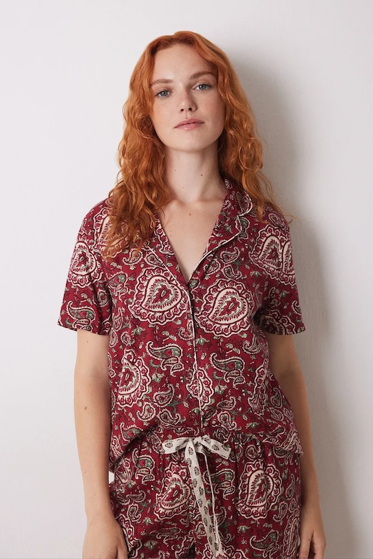 women'secret pijama MIX AND MATCH LOVE ACTUALLY 4858814 rosu SS25