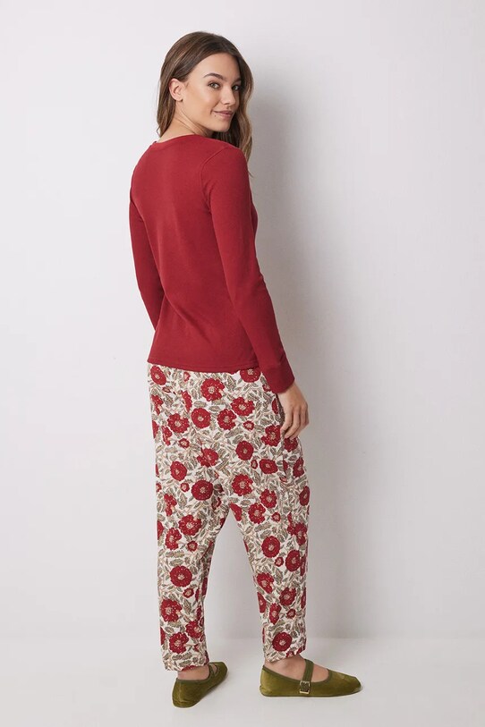 Одежда Хлопковые пижамные брюки women'secret MIX AND MATCH LOVE ACTUALLY 3708464 красный
