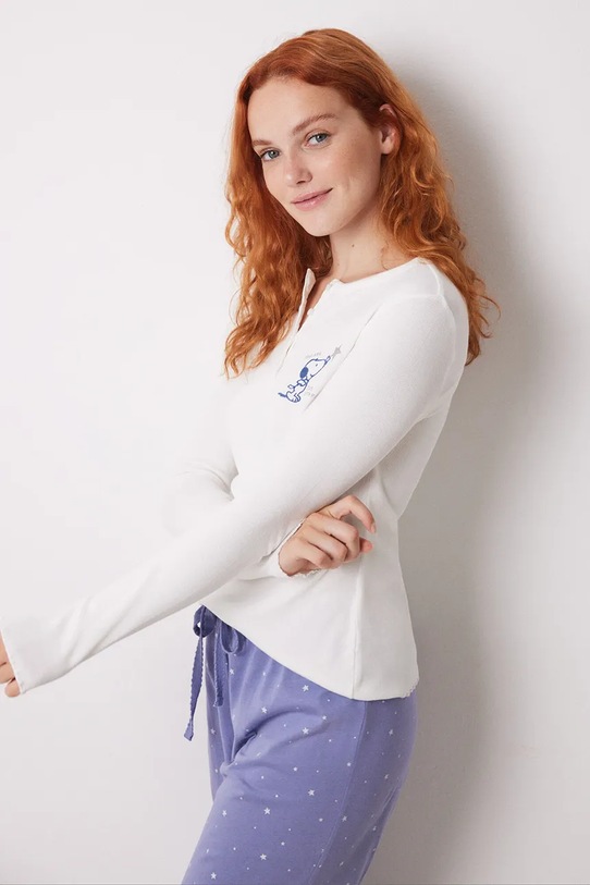 Бавовняна піжама women'secret SNOOPY 3138589 бежевий SS25