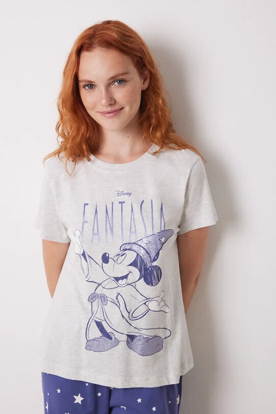women'secret pijamale de bumbac MICKEY 3138621 gri SS25