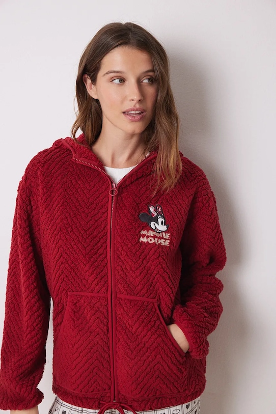 women'secret szlafrok MICKEY dzianina czerwony 4418922