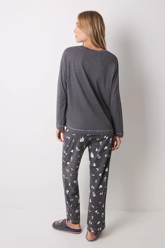 Pyžamo women'secret SNOOPY 3138617 sivá