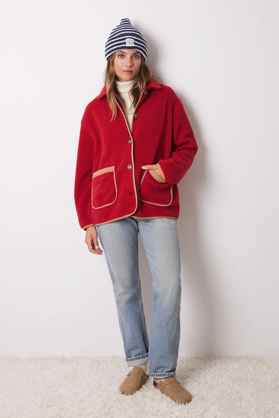 women'secret bluza pijama MIX AND MATCH HAMPTONS rosu 3148775