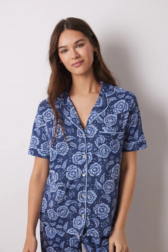 women'secret pijamale de bumbac MIX AND MATCH HAMPTONS 4858811 albastru SS25