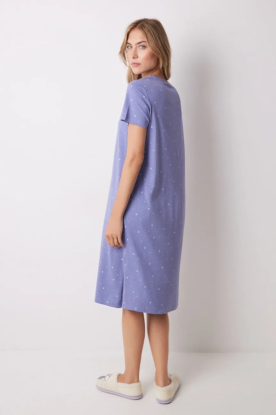 women'secret koszula nocna bawełniana SNOOPY fioletowy 4448055