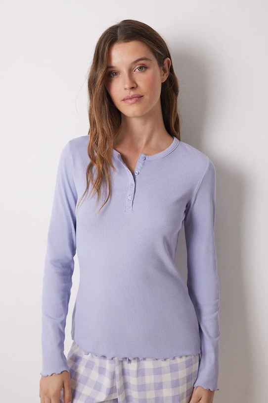 Bavlnené pyžamo women'secret WISH 3138594 modrá SS25