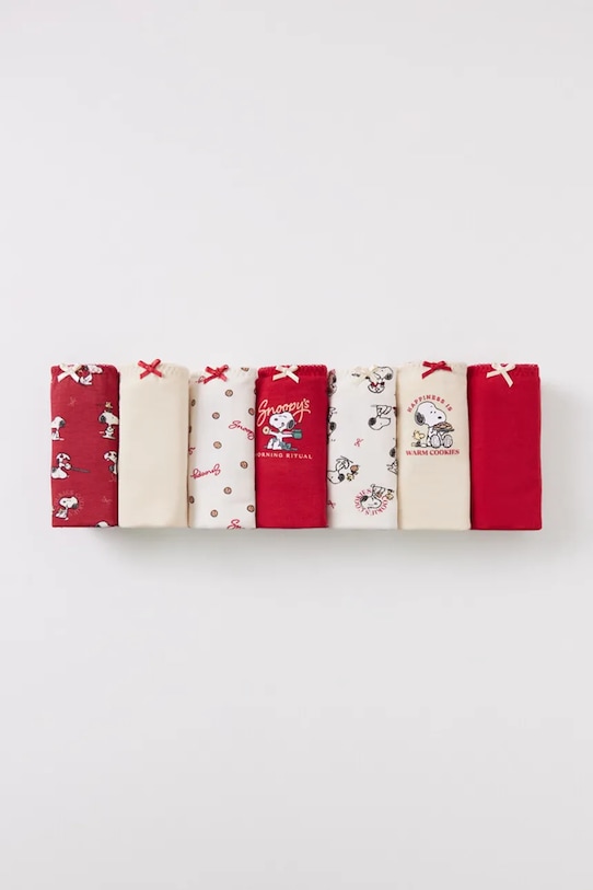 women'secret figi bawełniane PACKS 3 7-pack wzorzyste czerwony 4938307