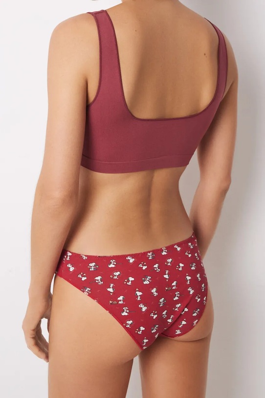 Odzież women'secret figi bawełniane PACKS 3 7-pack 4938307 czerwony