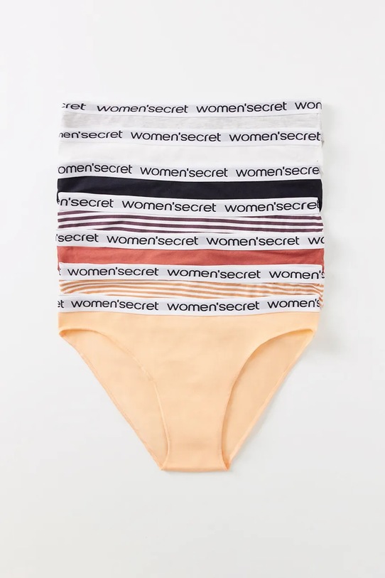 Бавовняні труси women'secret PACKS 3 7-pack 4938313 бежевий SS25