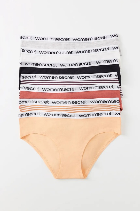 Βαμβακερά εσώρουχα women'secret PACKS 3 7-pack 4938319 μπεζ SS25
