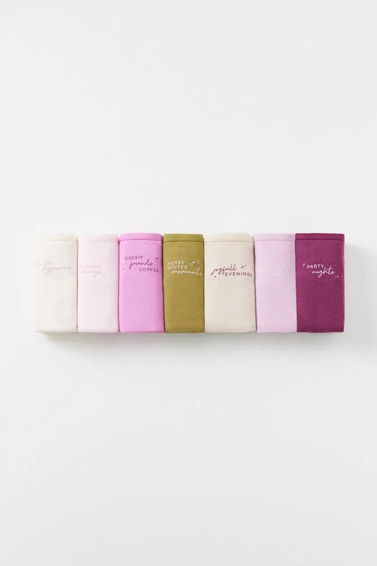 Хлопковые трусы women'secret PACKS 3 7 шт хлопок бежевый 4938317