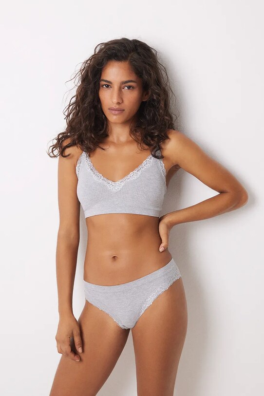 Одяг Бюстгальтер women'secret COTTON COLLECTION REFRESH 5058270 сірий