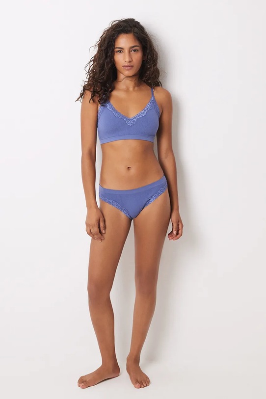 women'secret sutien COTTON COLLECTION REFRESH albastru 5058269