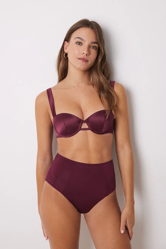 women'secret biustonosz SENSE LIMITED EDITION 7918847 bordowy