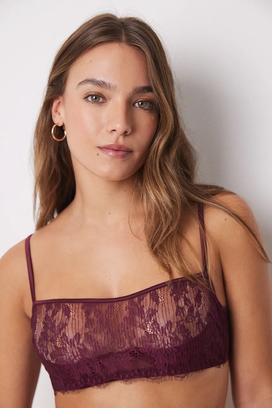 women'secret biustonosz SENSE LIMITED EDITION 7918852 bordowy SS25