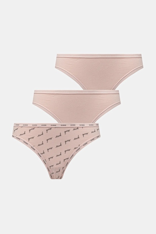 Kalhotky Guess 3-pack potisk růžová O5RG14.K6YW1
