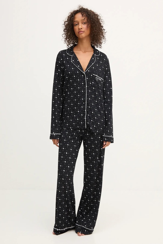 Guess pijama SASHA negru O5RX08.KCIN2