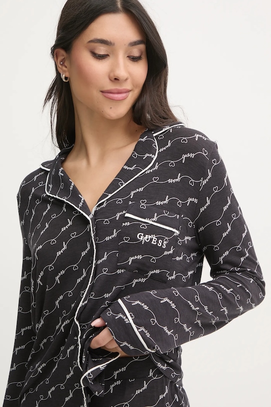 Guess piżama SASHA O5RX08.KCIN2 czarny