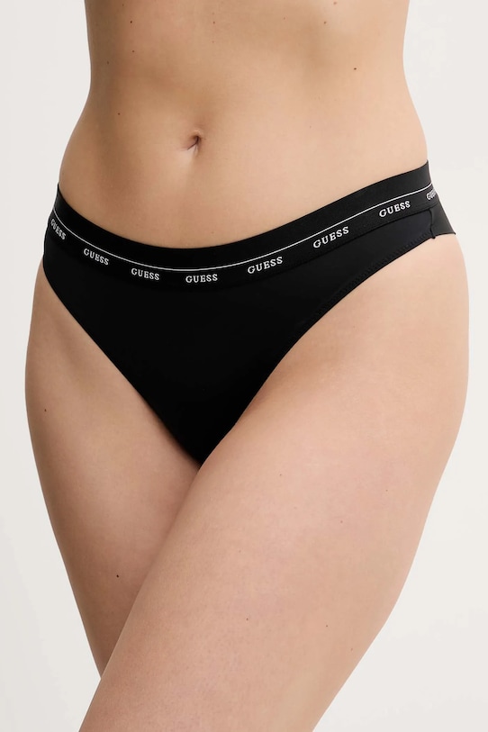 Brazilian στρινγκ Guess JANE πλεκτό ύφασμα μαύρο O5RE25.KCF20