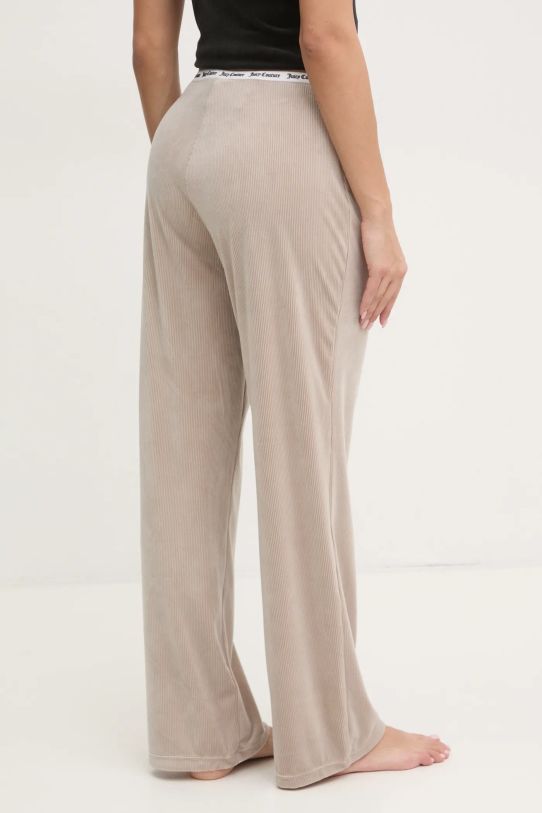 Oblečenie Pyžamové nohavice Juicy Couture VICKY RIB FLARE PANT JCLAS125504 béžová