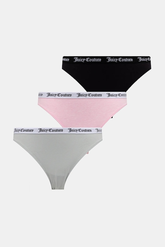 Juicy Couture figi DIDDY BRIEF 3PK 3-pack dzianina różowy JCLBR224572
