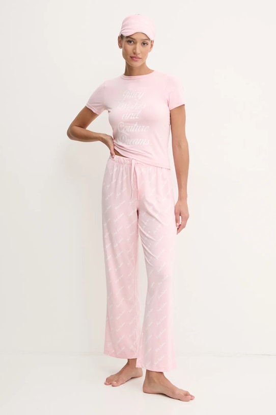Juicy Couture pijama JUICY WISHES SHORTSLEEVE PYJAMA SET set roz JCLPJ125663